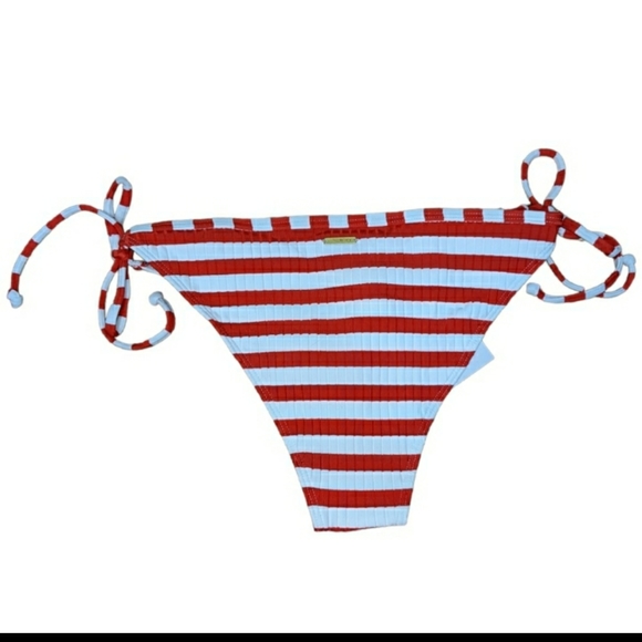 Roxy Hello July Side Tie Bikini Bottoms S New With Tags - Picture 2 of 3